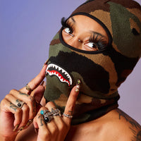 Camo Trinity Shark Ski Mask