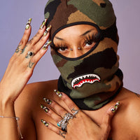 Camo Trinity Shark Ski Mask