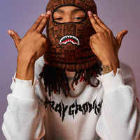 Sharks In Paris Check Ski Mask