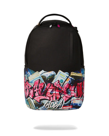 Sprayground Backpack GRAFFITTI MONEY STASH BACKPACK Black