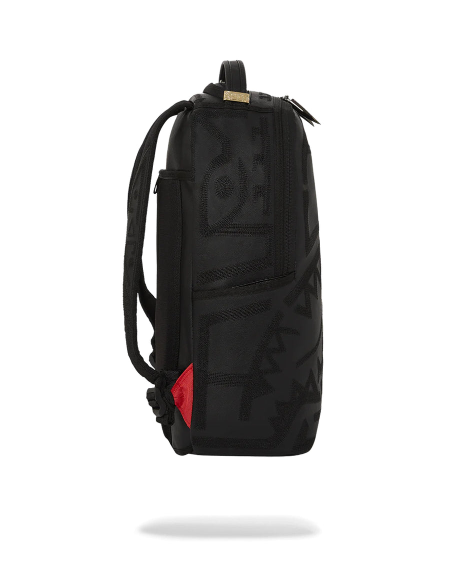 Sprayground Backpack AI TRIBAL GHOST Black