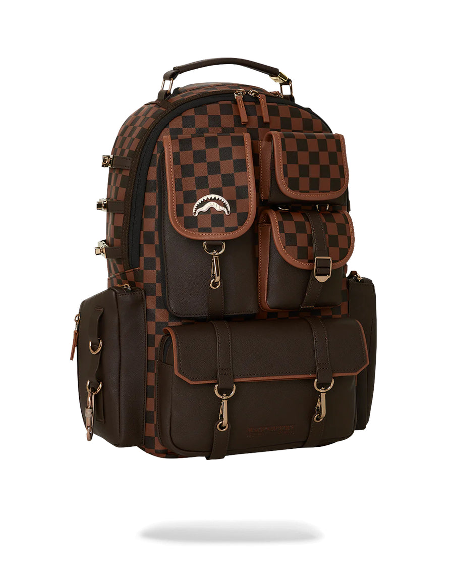 Mochila Sprayground BROWN CHECKERED SPECIAL OPS BACKPACK Marrón