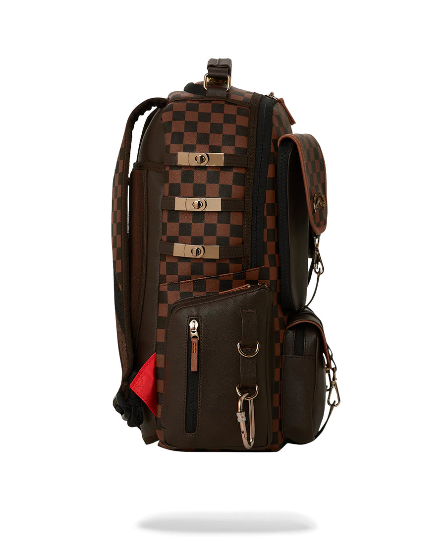 Sac à dos Sprayground BROWN CHECKERED SPECIAL OPS BACKPACK Marron