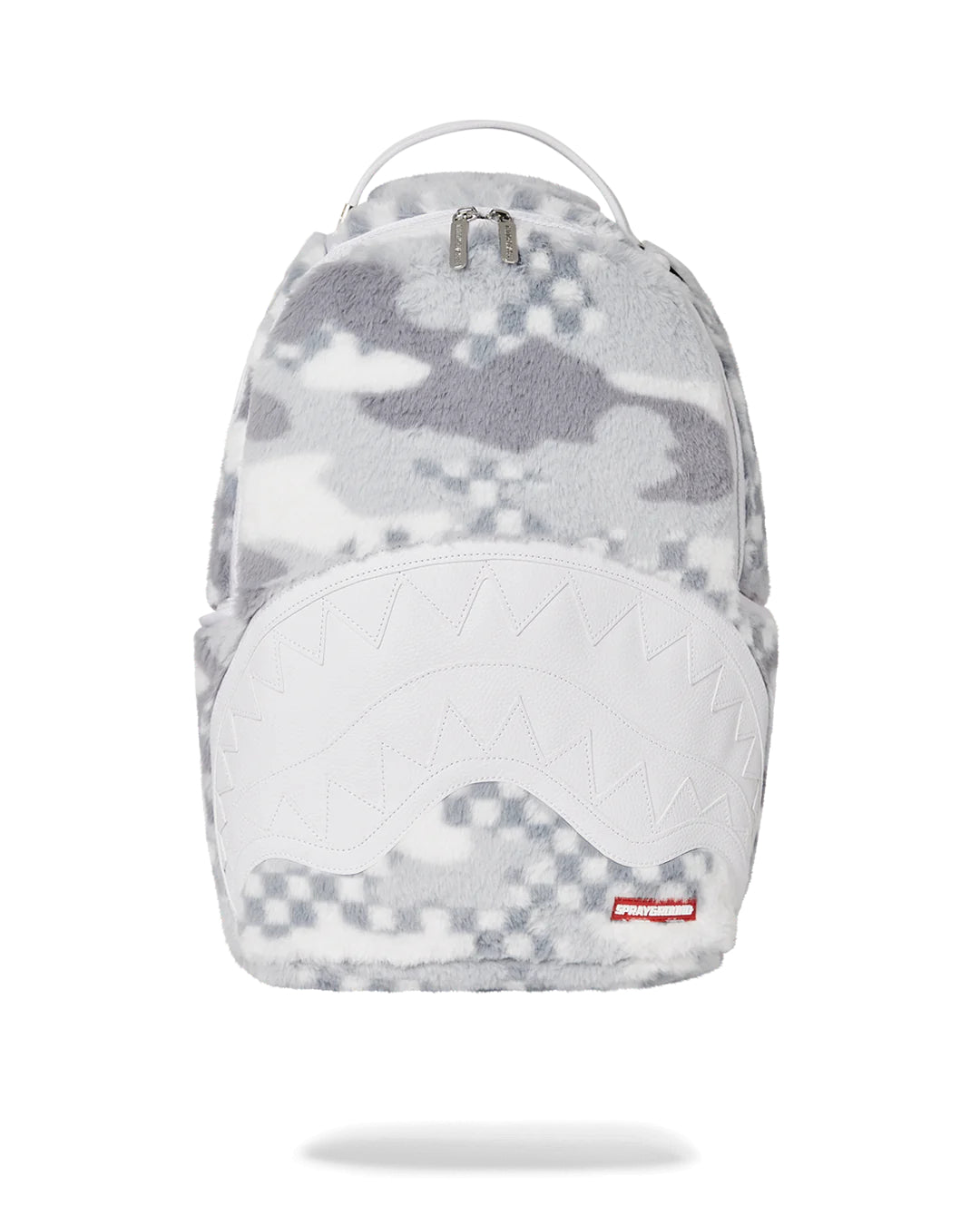 White 3am Fur Backpack