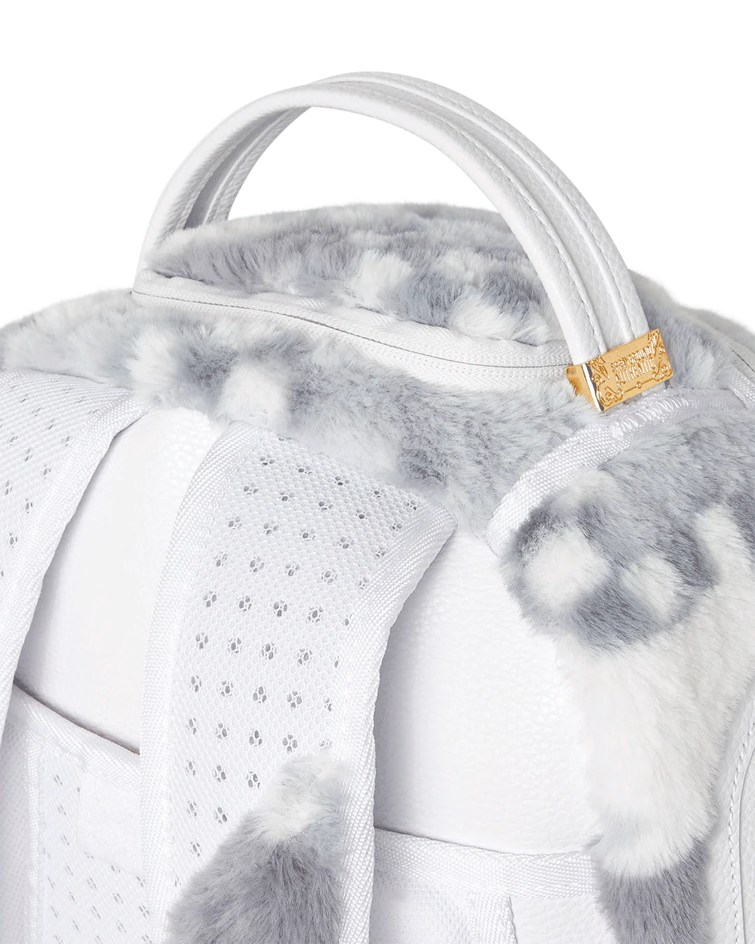 White 3am Fur Backpack