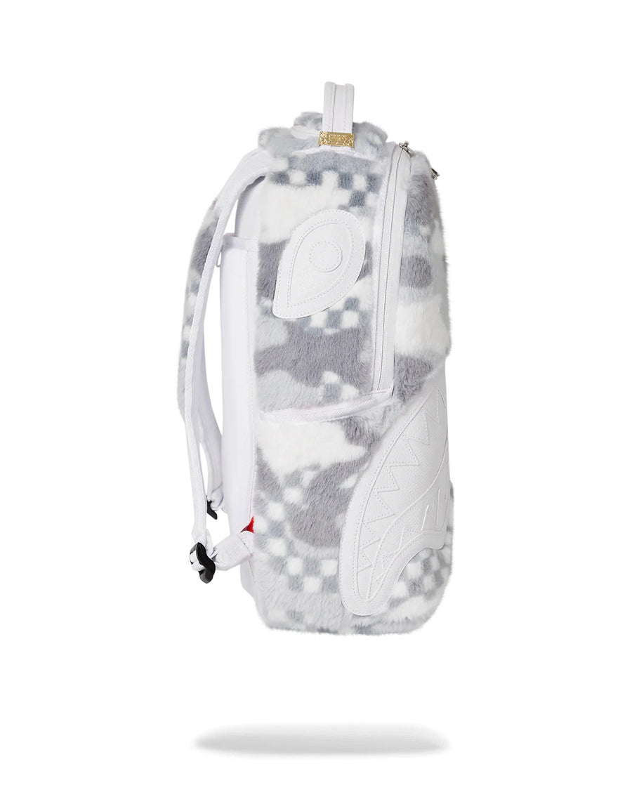Sprayground Backpack WHITE 3AM FUR BACKPACK White