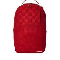 Red Checkered Flock Backpack