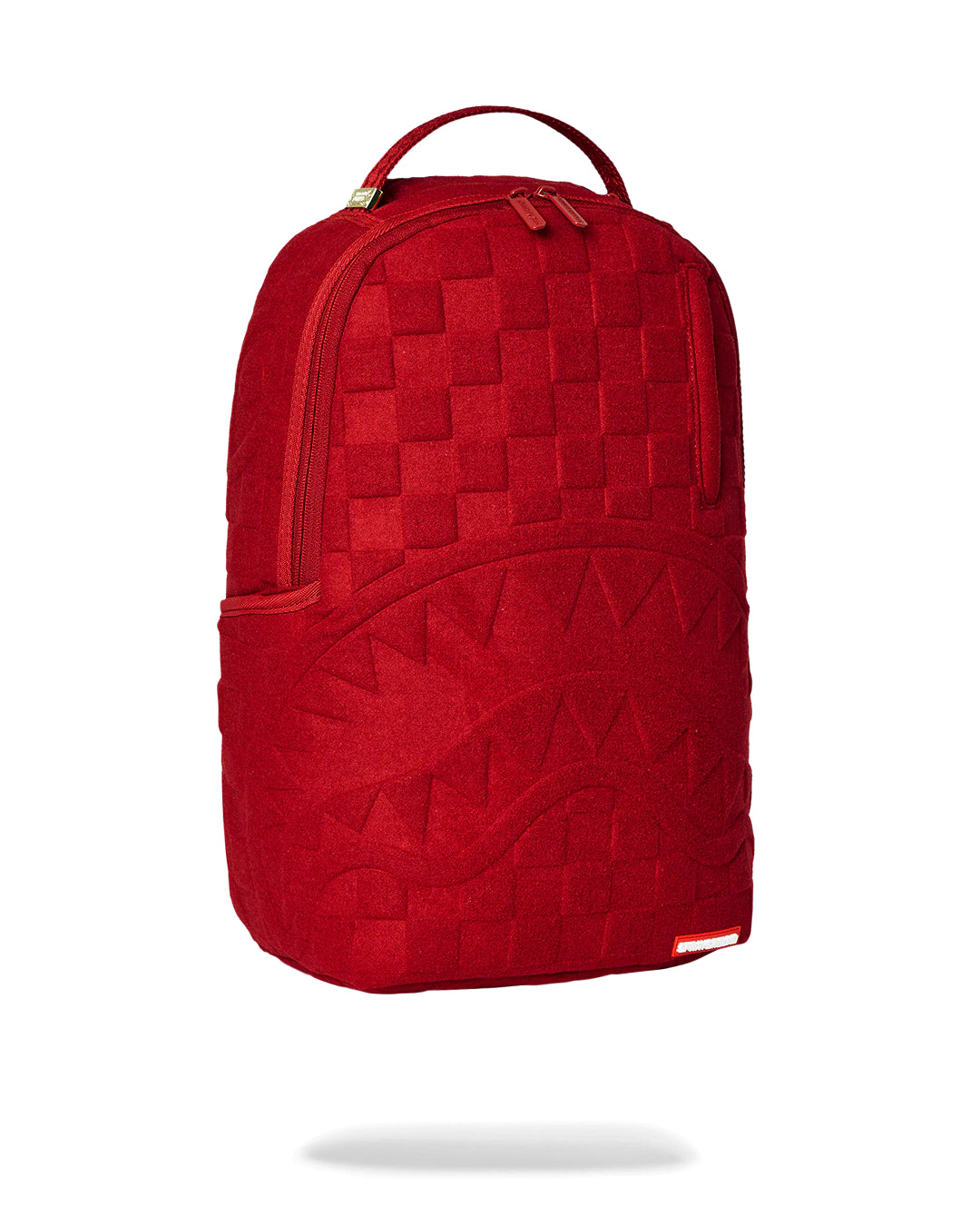 Red Checkered Flock Backpack