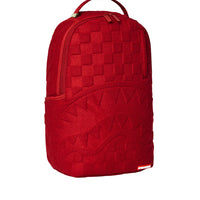 Red Checkered Flock Backpack