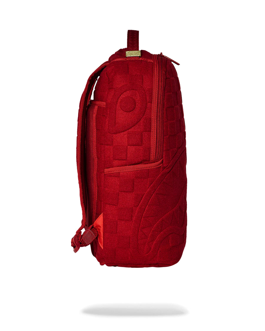 Zaino Sprayground RED CHECKERED FLOCK BACKPACK Rosso