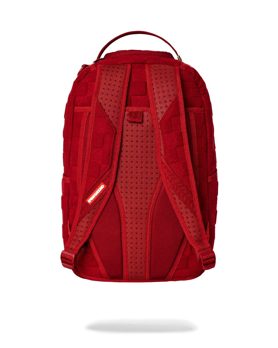 Red Checkered Flock Backpack