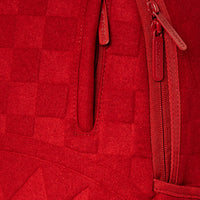 Red Checkered Flock Backpack