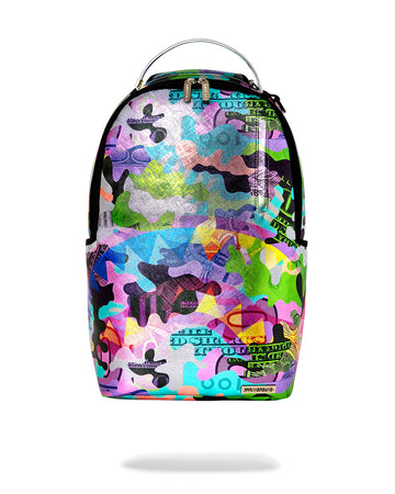 Sprayground Backpack NEON MONEY CAMO BACKPACK Purple