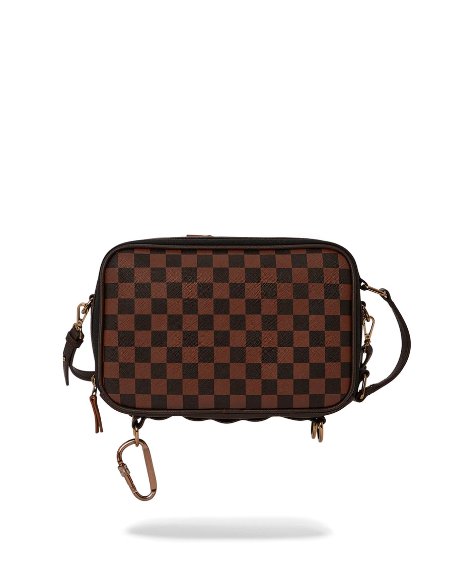 Sprayground Bag BROWN CHECKERED SPECIAL OPS TOILETRY Brown