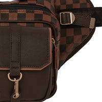 Brown Checkered Special Ops Crossbody