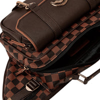 Brown Checkered Special Ops Crossbody