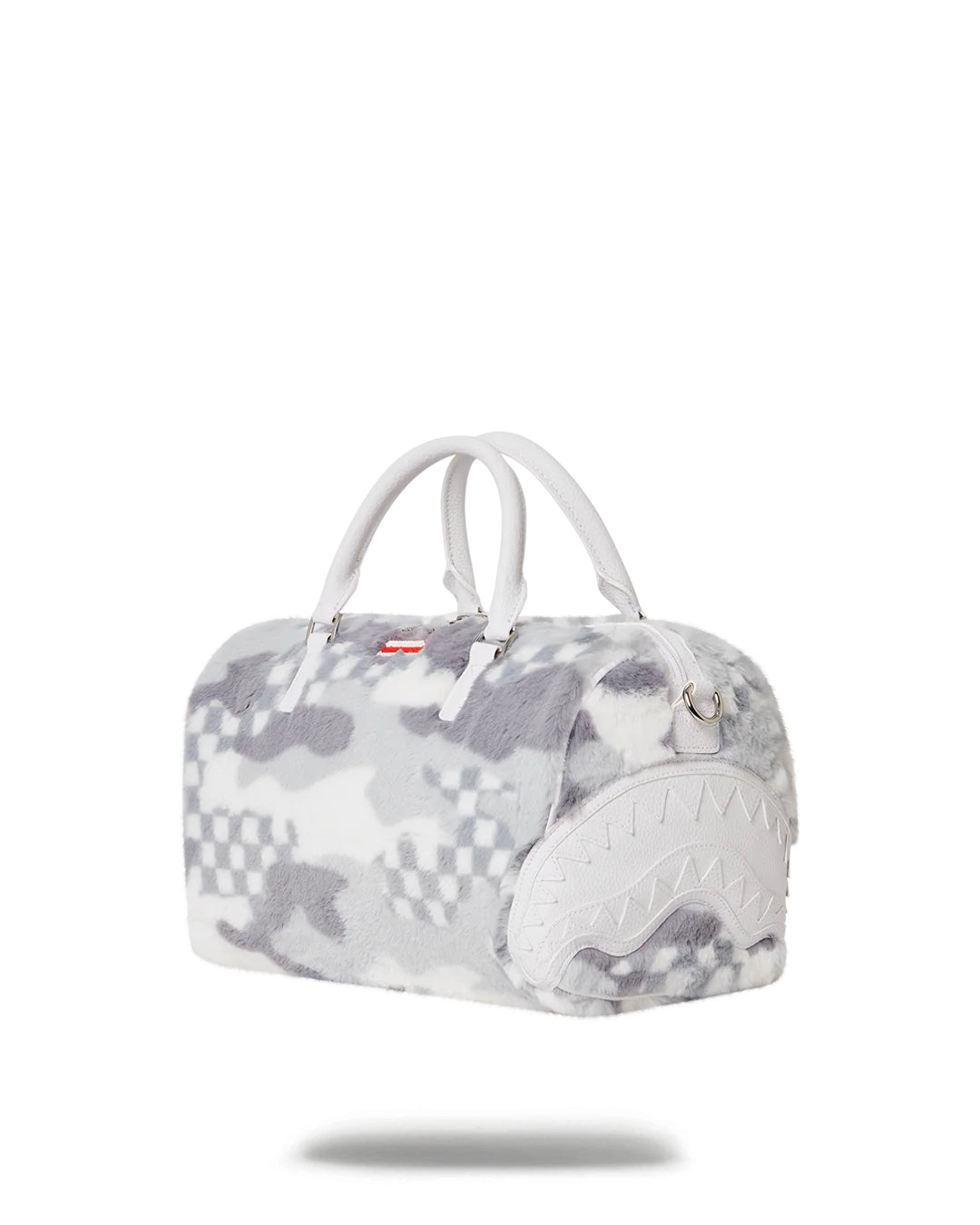 White 3am Fur Mini Duffle