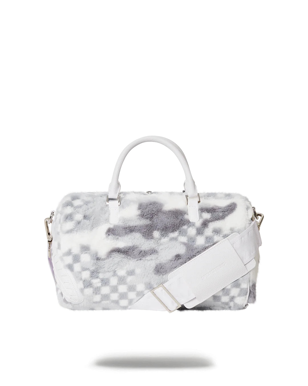 White 3am Fur Mini Duffle