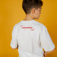 Ragazzo/a - Shark Paint Over T-shirt Wht