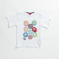 Ragazzo/a - Shark Paint Over T-shirt Wht