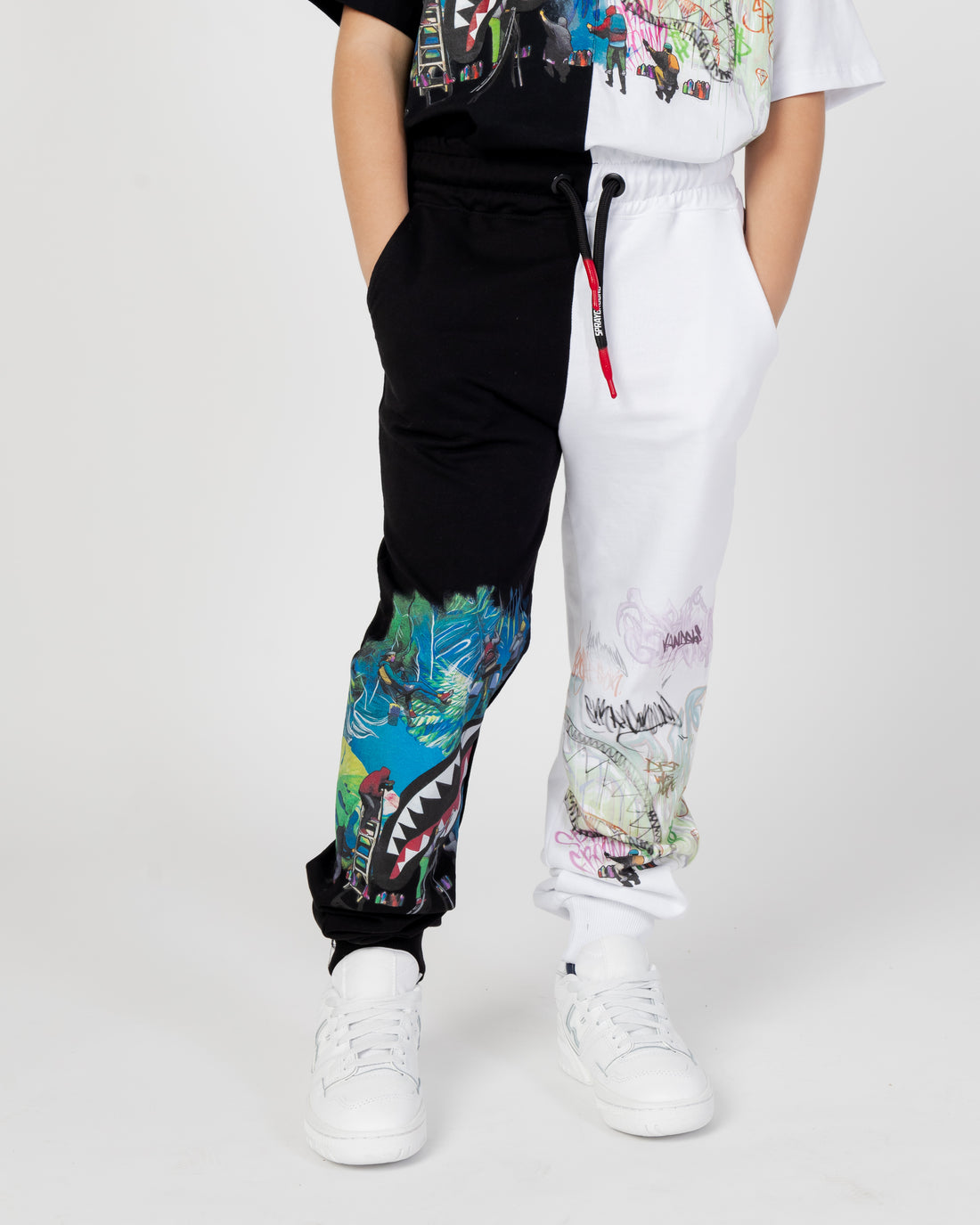 Garçon/fille - Graffiti Style Split Pants