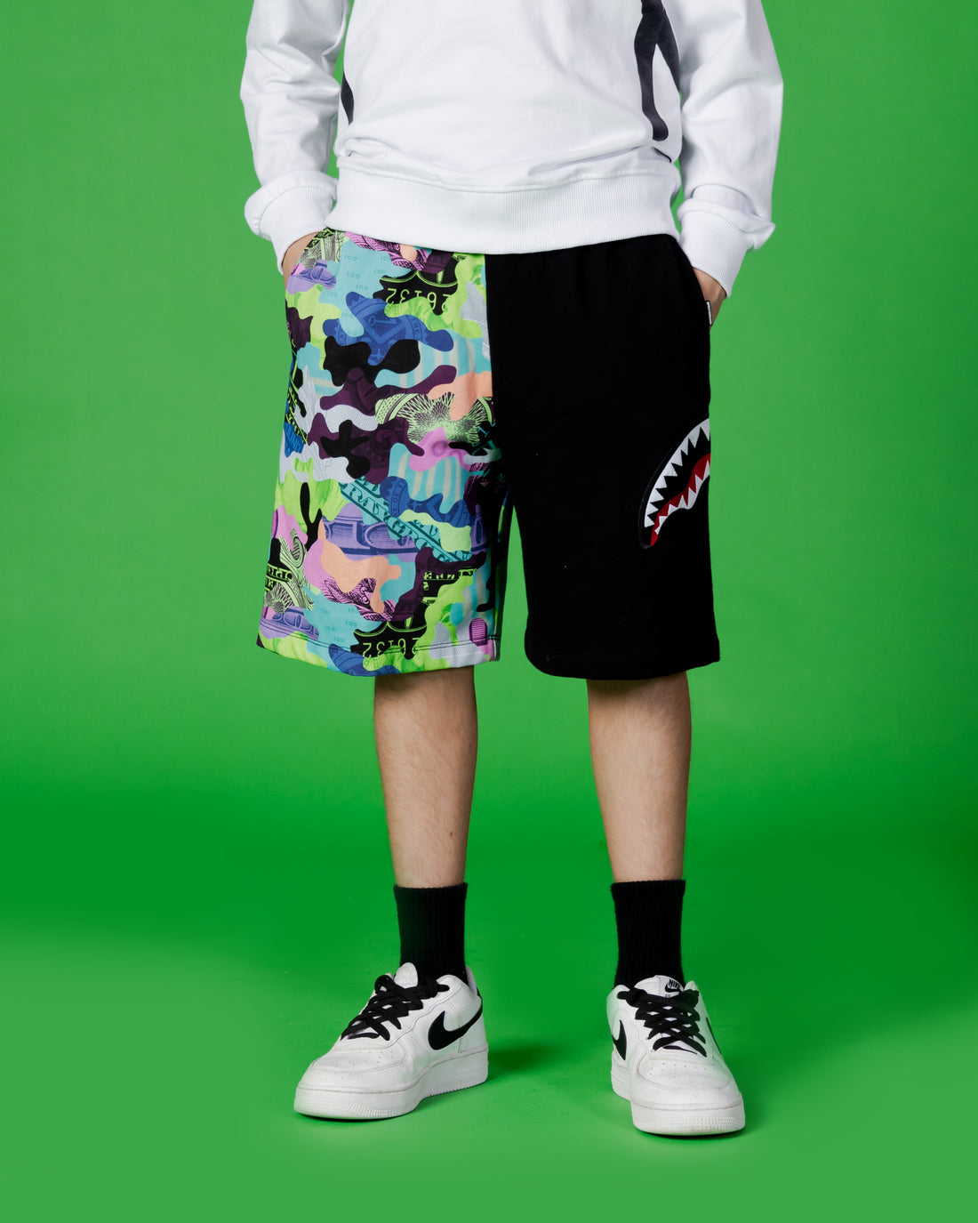 Ragazzo/a - Camo 100 Split Shorts