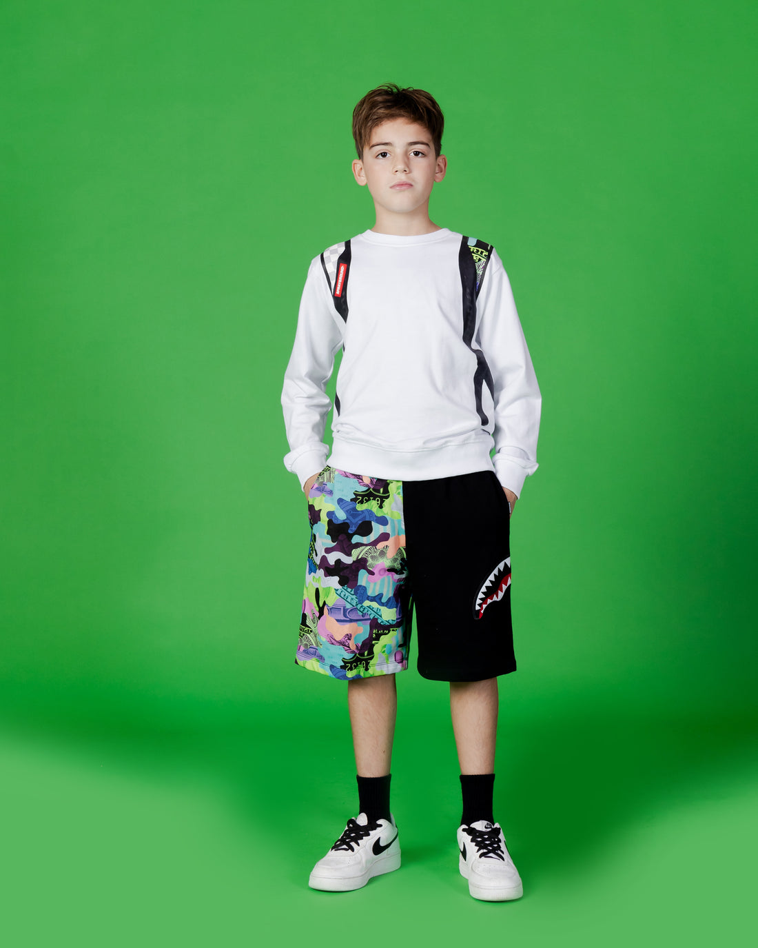 Ragazzo/a - Camo 100 Split Shorts