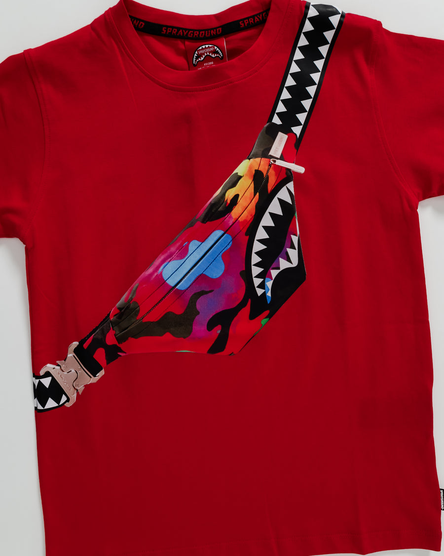 Garçon/Fille - T-shirt Sprayground CROSSBODY T-SHIRT Rouge