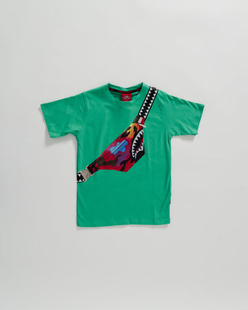 Youth - Sprayground T-shirt CROSSBODY T-SHIRT GRN Green