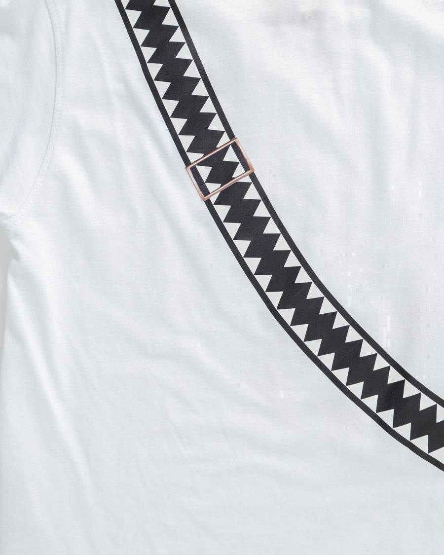 Garçon/Fille - T-shirt Sprayground CROSSBODY T-SHIRT WHT Blanc