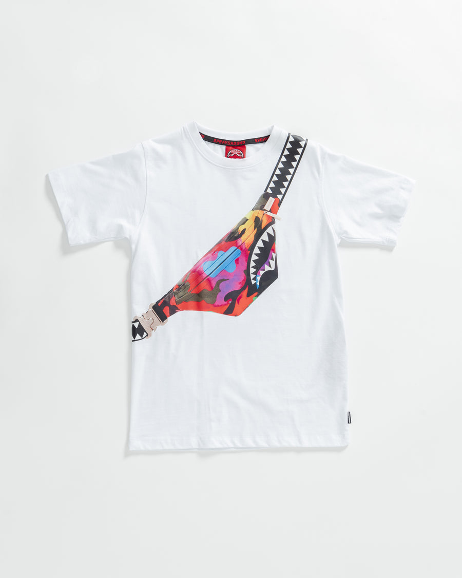 Niño / Niña  - Camiseta Sprayground CROSSBODY T-SHIRT WHT Blanco