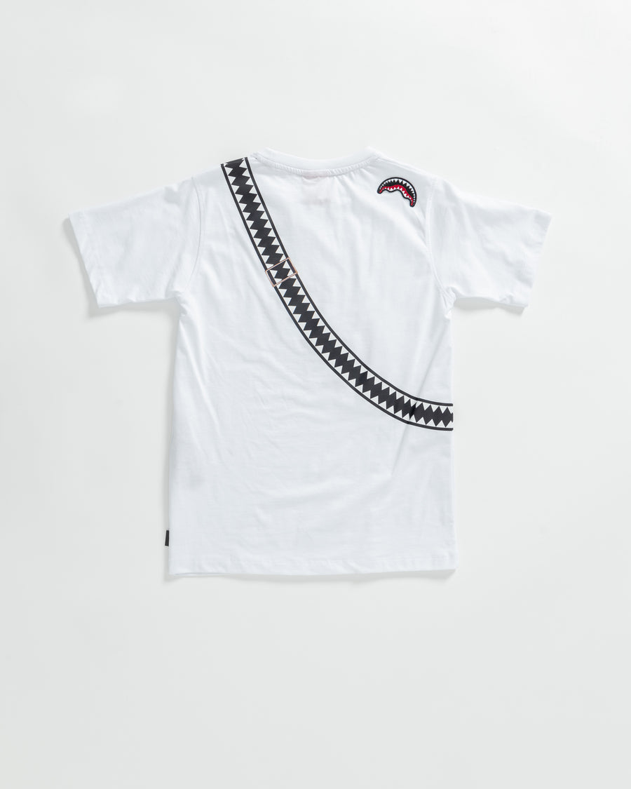 Garçon/Fille - T-shirt Sprayground CROSSBODY T-SHIRT WHT Blanc