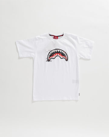Niño / Niña  - Camiseta Sprayground GLITCH T-SHIRT WHT Blanco