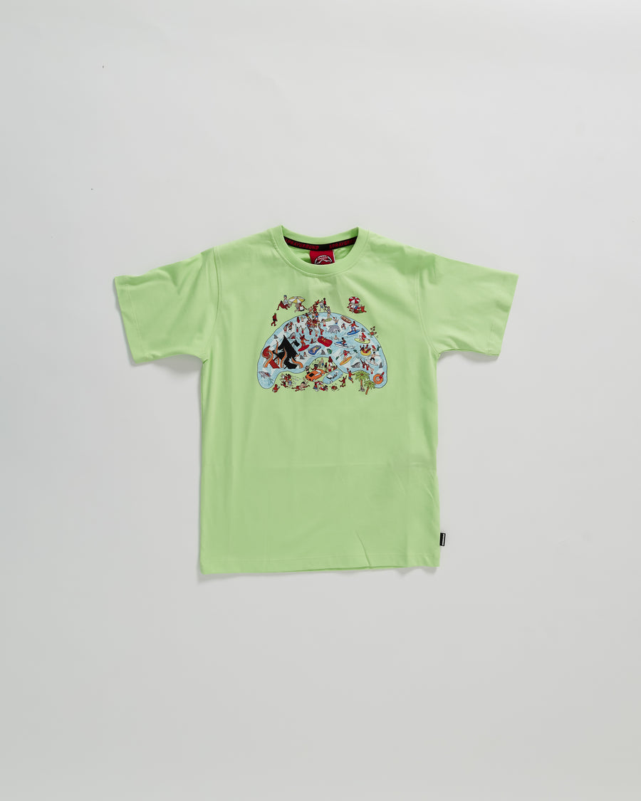 Youth - Sprayground T-shirt HOUSE PARTY T-SHIRT Green