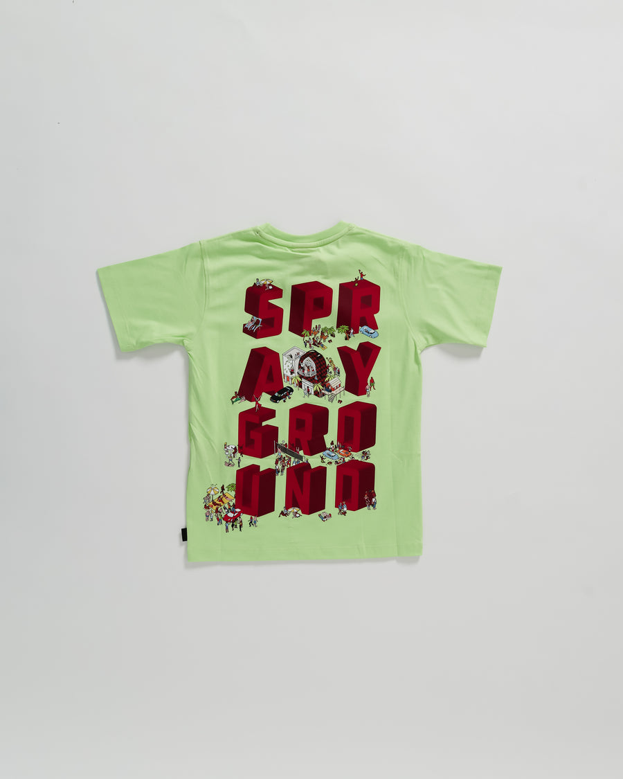 Ragazzo/a - T-shirt maniche corte Sprayground HOUSE PARTY T-SHIRT Verde