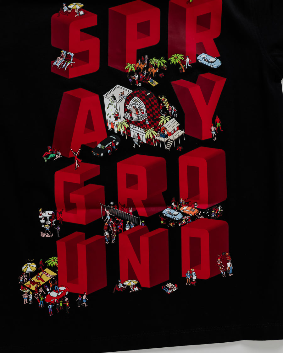 Garçon/Fille - T-shirt Sprayground HOUSE PARTY T-SHIRT BLK Noir