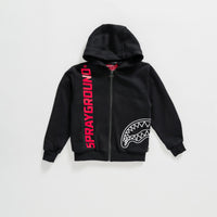 Spray Basic Fullzip Hoodie Blk