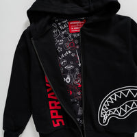 Spray Basic Fullzip Hoodie Blk