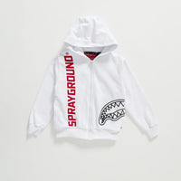 Ragazzo/a - Spray Basic Fullzip Hoodie Wht