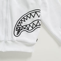 Ragazzo/a - Spray Basic Fullzip Hoodie Wht