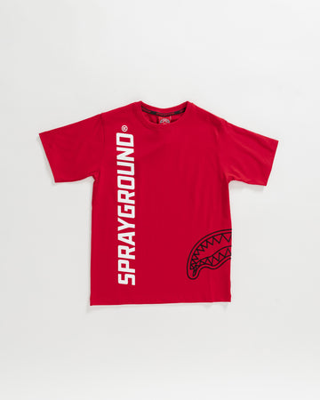 Youth - Sprayground T-shirt SPRAY BASIC T-SHIRT HOODIE R Red