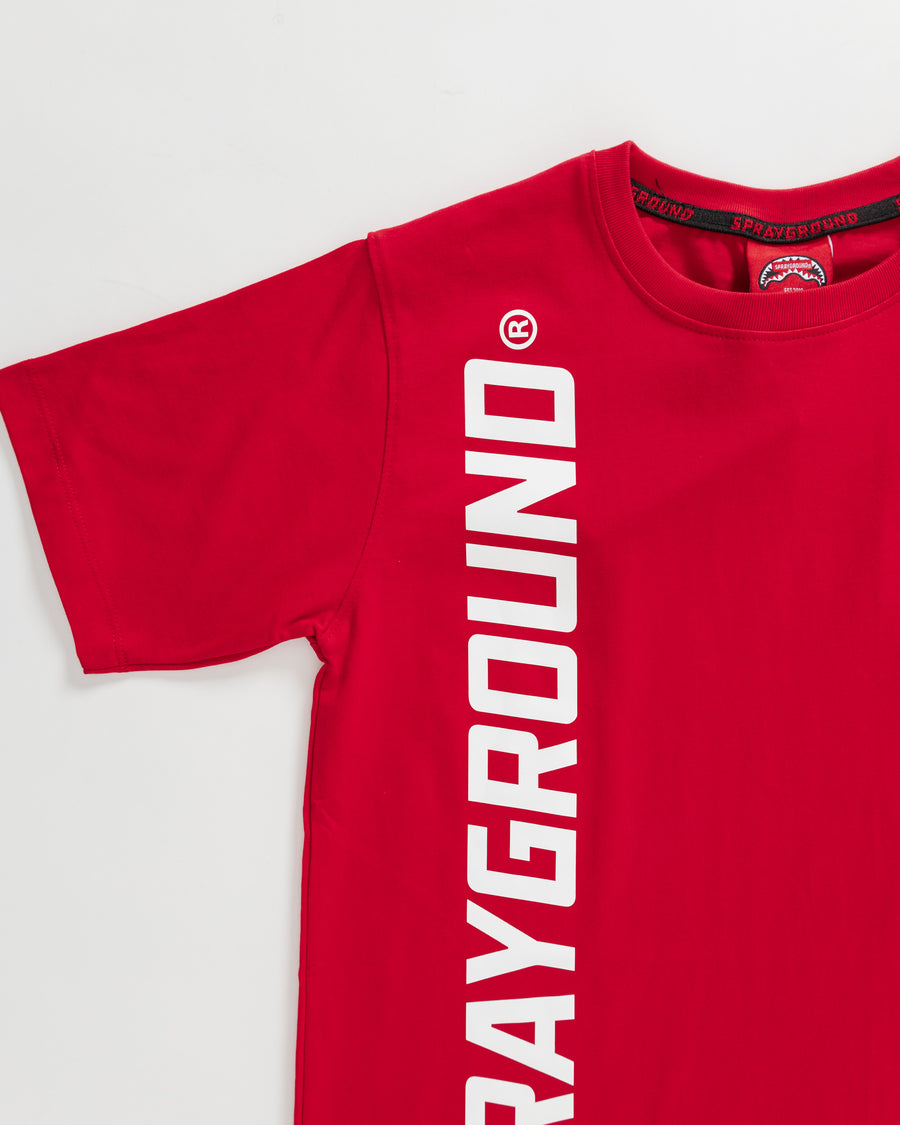 Ragazzo/a - T-shirt maniche corte Sprayground SPRAY BASIC T-SHIRT HOODIE R Rosso