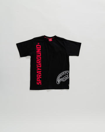 Youth - Sprayground T-shirt SPRAY BASIC T-SHIRT HOODIE BLK Black