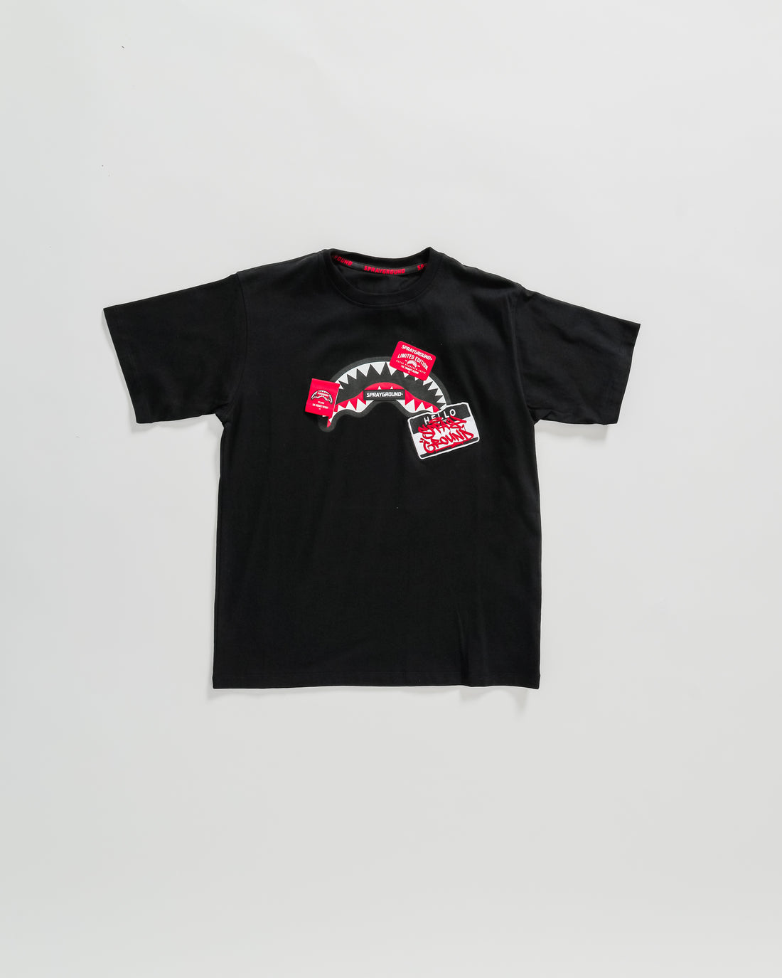 Ragazzo/a - Label Shark Crew T-shirt Blk