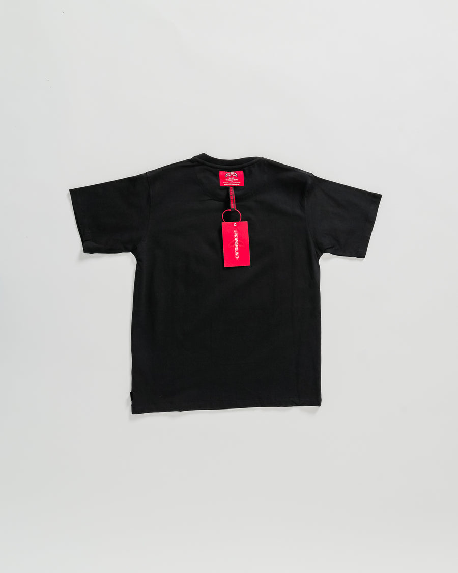 Niño / Niña  - Camiseta Sprayground LABEL SHARK CREW T-SHIRT BLK Negro