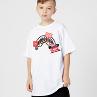 Ragazzo/a - Label Shark Crew T-shirt Wht