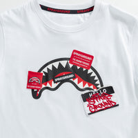 Ragazzo/a - Label Shark Crew T-shirt Wht