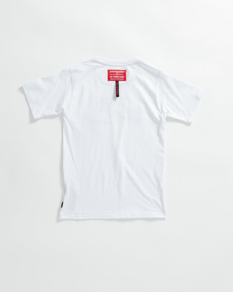 Youth - Sprayground T-shirt LABEL SHARK CREW T-SHIRT WHT White