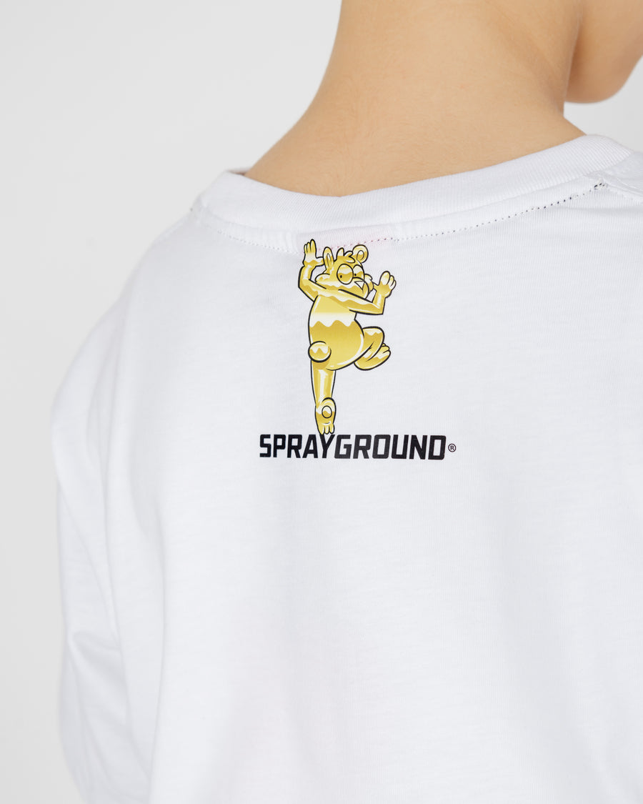 Ragazzo/a - T-shirt maniche corte Sprayground BEAR PARTY T-SHIRT WHT Bianco