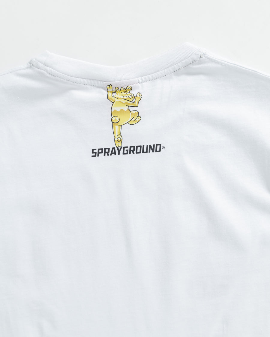 Youth - Sprayground T-shirt BEAR PARTY T-SHIRT WHT White